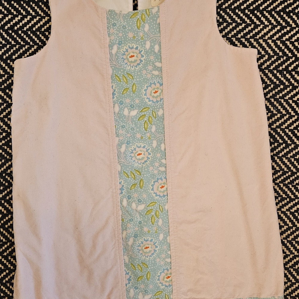 Floral Panel Sleeveless Dress